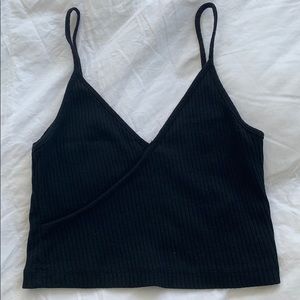 Black Cropped Topshop Tanktop